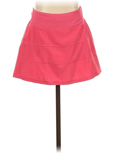 Pre-owned Lululemon Athletica Active Skirt In Pink