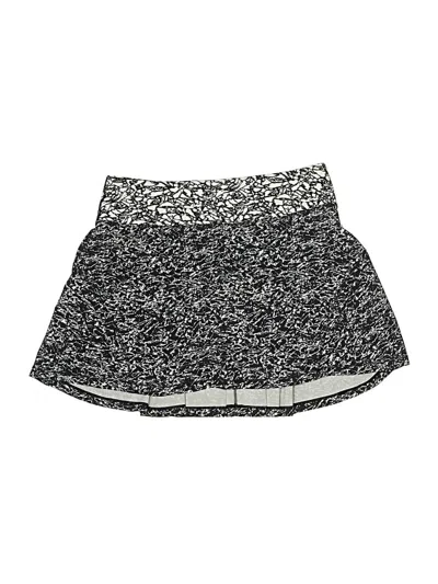Pre-owned Lululemon Athletica Active Skort In Black