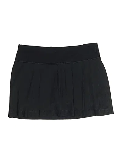 Pre-owned Lululemon Athletica Active Skort In Black