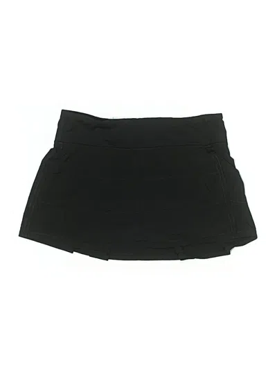 Pre-owned Lululemon Athletica Active Skort In Black