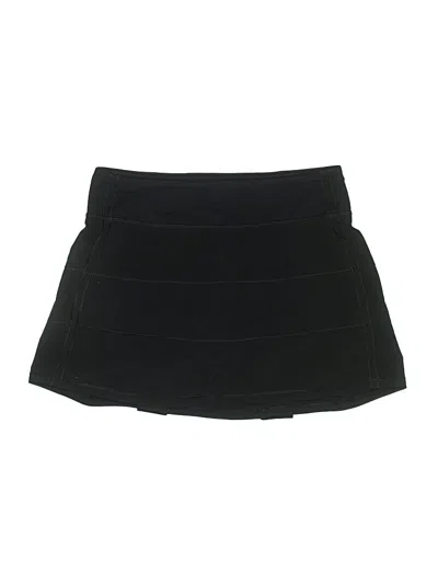 Pre-owned Lululemon Athletica Active Skort In Black