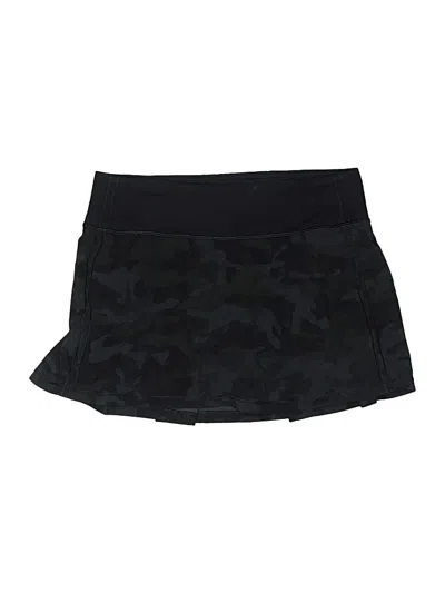 Pre-owned Lululemon Athletica Active Skort In Black