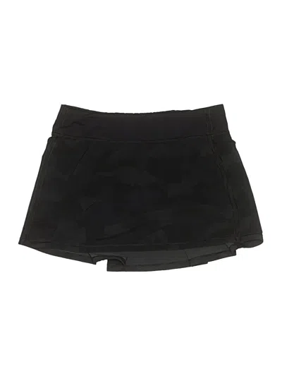 Pre-owned Lululemon Athletica Active Skort In Black