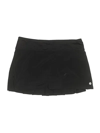 Pre-owned Lululemon Athletica Active Skort In Black