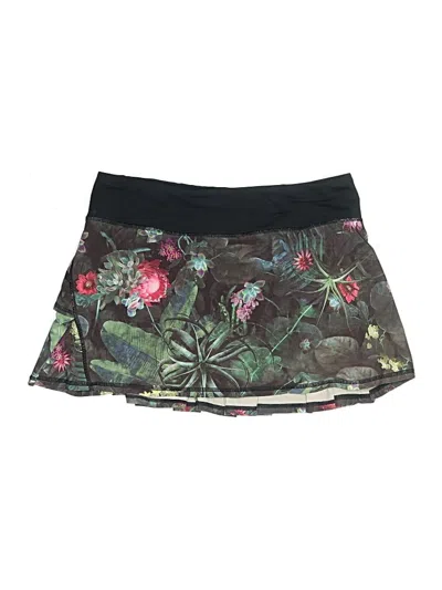 Pre-owned Lululemon Athletica Active Skort In Black
