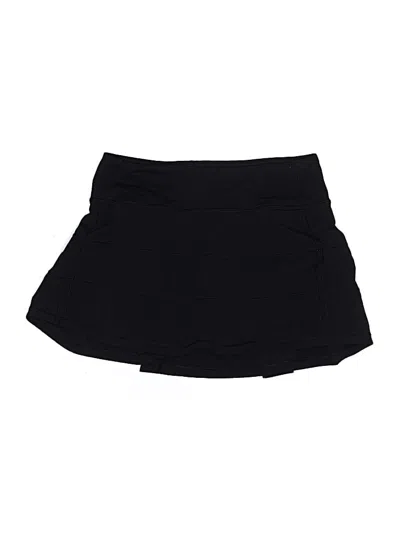 Pre-owned Lululemon Athletica Active Skort In Black