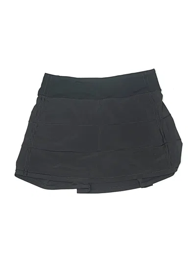 Pre-owned Lululemon Athletica Active Skort In Black