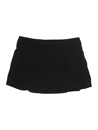 Pre-owned Lululemon Athletica Active Skort In Black