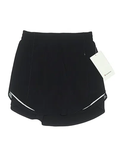 Pre-owned Lululemon Athletica Active Skort In Black