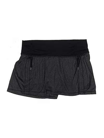Pre-owned Lululemon Athletica Active Skort In Black