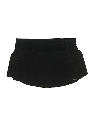 Pre-owned Lululemon Athletica Active Skort In Black