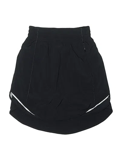 Pre-owned Lululemon Athletica Active Skort In Black
