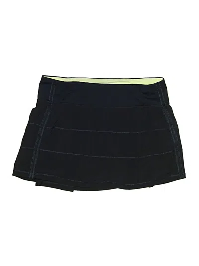 Pre-owned Lululemon Athletica Active Skort In Black