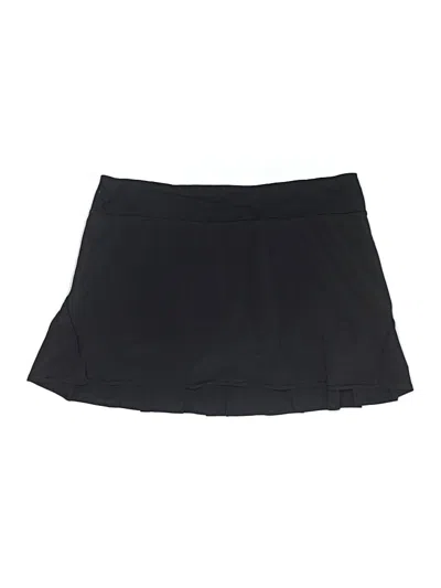 Pre-owned Lululemon Athletica Active Skort In Black