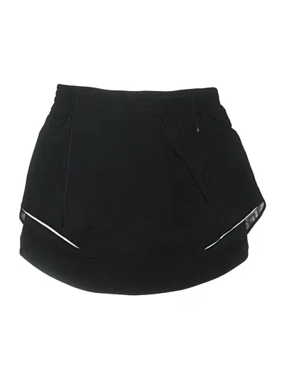 Pre-owned Lululemon Athletica Active Skort In Black