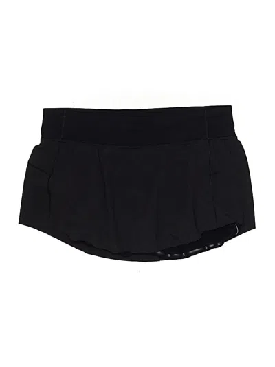 Pre-owned Lululemon Athletica Active Skort In Black