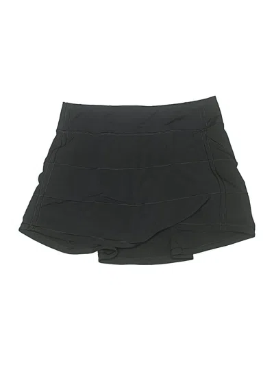 Pre-owned Lululemon Athletica Active Skort In Black