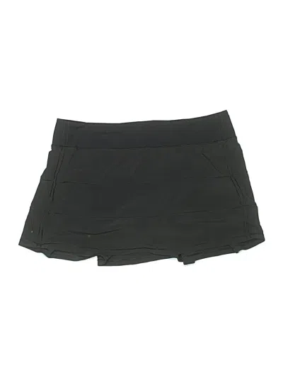 Pre-owned Lululemon Athletica Active Skort In Black