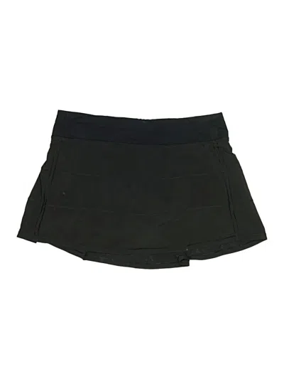 Pre-owned Lululemon Athletica Active Skort In Black