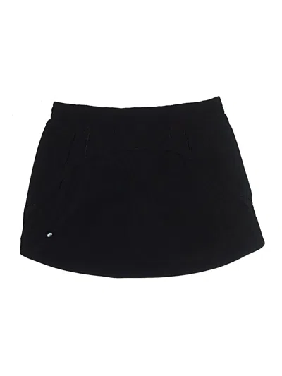 Pre-owned Lululemon Athletica Active Skort In Black