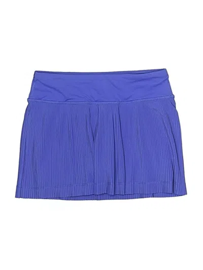 Pre-owned Lululemon Athletica Active Skort In Blue