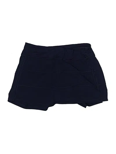 Pre-owned Lululemon Athletica Active Skort In Blue