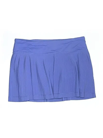 Pre-owned Lululemon Athletica Active Skort In Blue