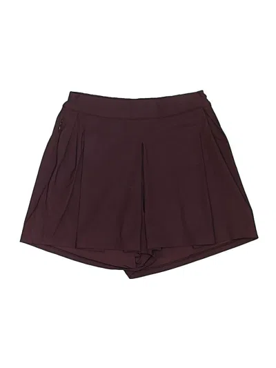 Pre-owned Lululemon Athletica Active Skort In Burgundy