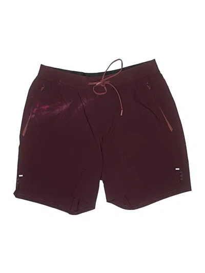 Pre-owned Lululemon Athletica Active Skort In Burgundy