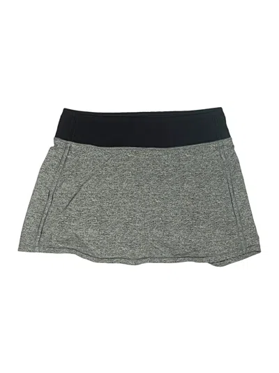 Pre-owned Lululemon Athletica Active Skort In Gray