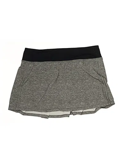 Pre-owned Lululemon Athletica Active Skort In Gray