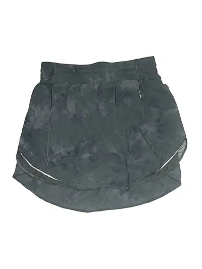 Pre-owned Lululemon Athletica Active Skort In Gray