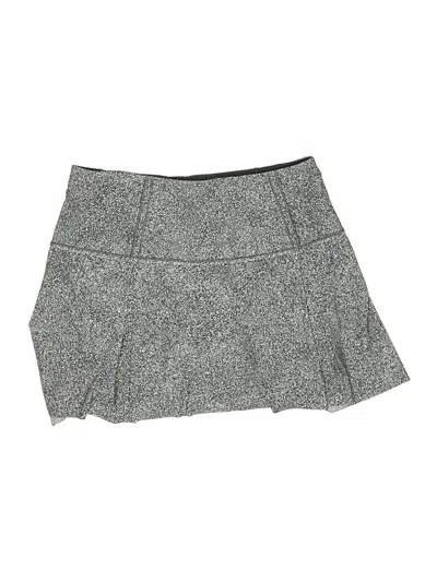 Pre-owned Lululemon Athletica Active Skort In Gray