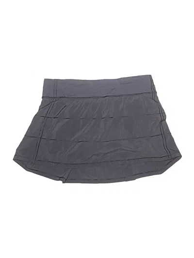 Pre-owned Lululemon Athletica Active Skort In Gray