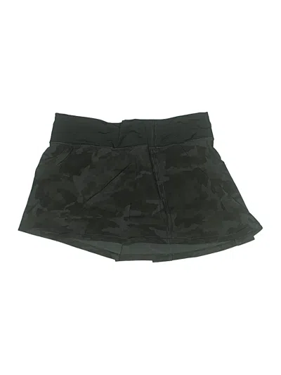 Pre-owned Lululemon Athletica Active Skort In Green