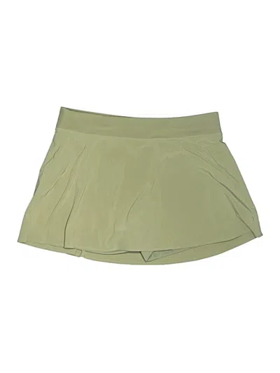 Pre-owned Lululemon Athletica Active Skort In Green