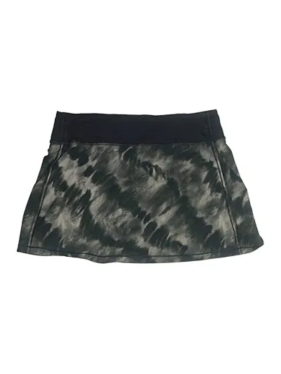 Pre-owned Lululemon Athletica Active Skort In Green