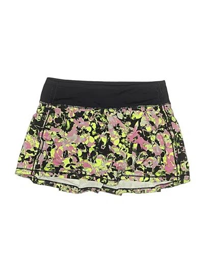 Pre-owned Lululemon Athletica Active Skort In Green