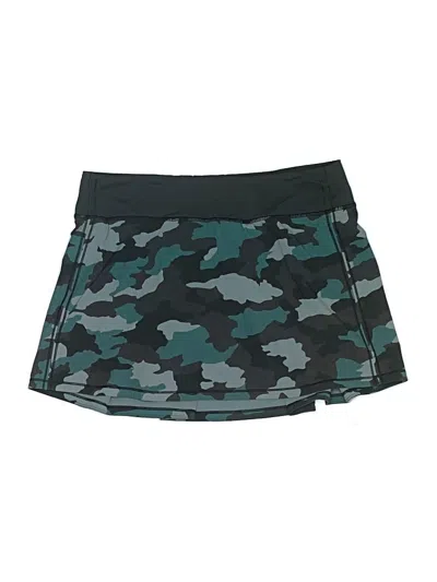 Pre-owned Lululemon Athletica Active Skort In Green