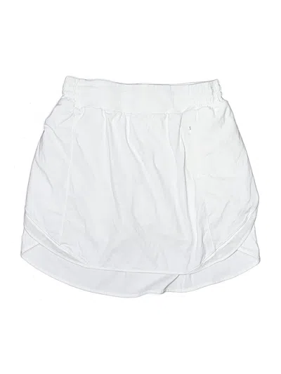 Pre-owned Lululemon Athletica Active Skort In Ivory
