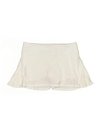 Pre-owned Lululemon Athletica Active Skort In Ivory