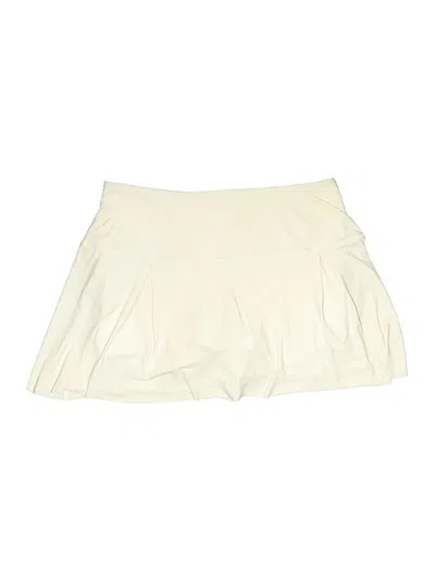 Pre-owned Lululemon Athletica Active Skort In Ivory
