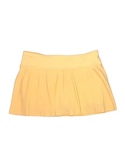 Pre-owned Lululemon Athletica Active Skort In Orange