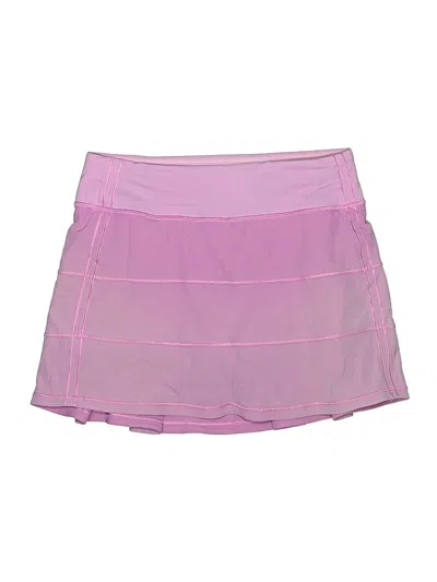 Pre-owned Lululemon Athletica Active Skort In Pink