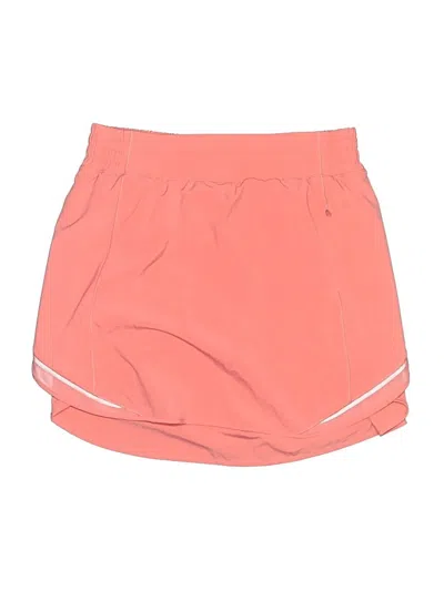 Pre-owned Lululemon Athletica Active Skort In Pink