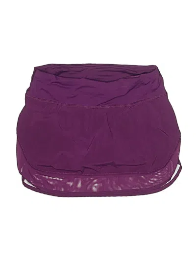 Pre-owned Lululemon Athletica Active Skort In Purple