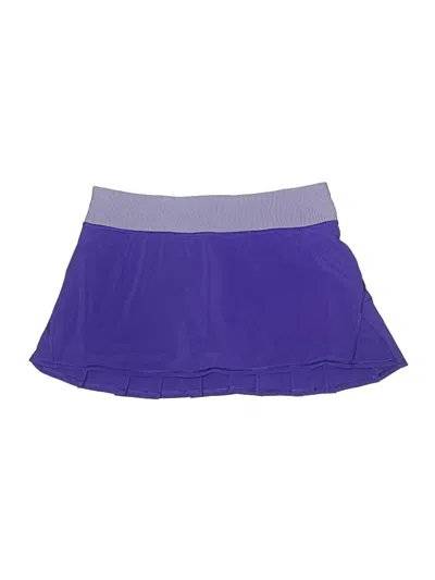Pre-owned Lululemon Athletica Active Skort In Purple