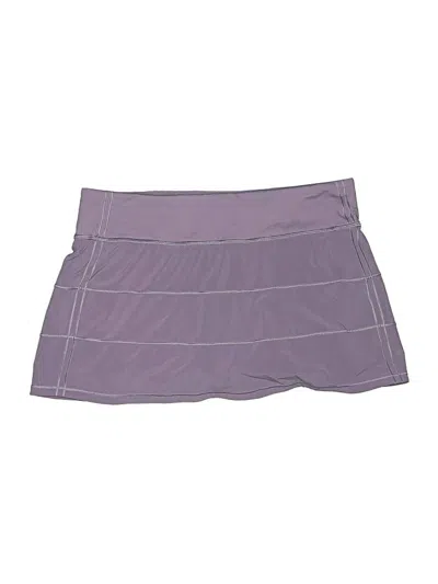 Pre-owned Lululemon Athletica Active Skort In Purple