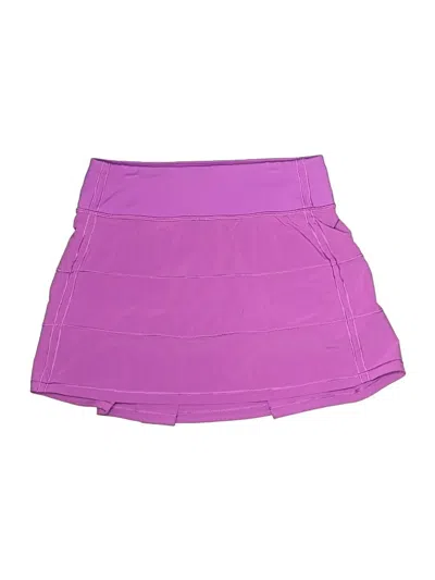 Pre-owned Lululemon Athletica Active Skort In Purple