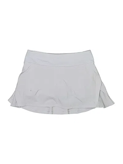 Pre-owned Lululemon Athletica Active Skort In Silver
